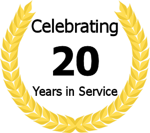 20 years in service